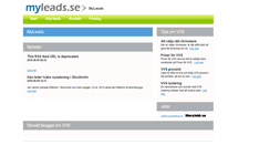 Desktop Screenshot of myleads.se